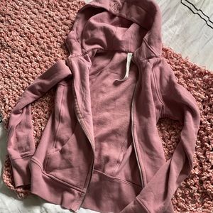 Soft plush dusty pink Lululemon jacket